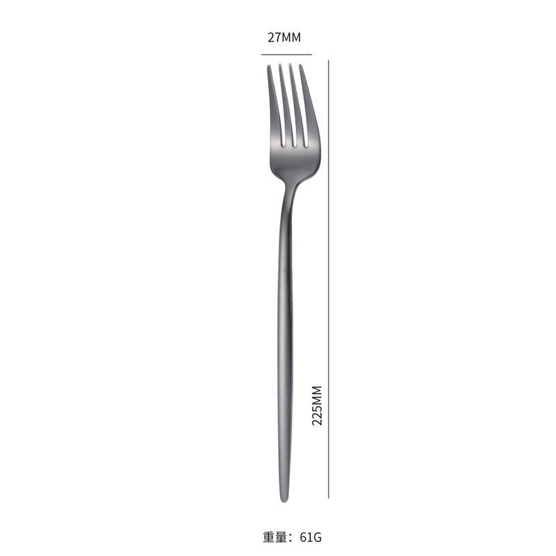 무광택 블랙 메인 포크