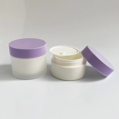 100g150gプラスチック広口つや消しクリーム瓶、フェイスクリームボトル、フェイシャルマスク、つや消しクリーム、泥マスク包装材、携帯用化粧品