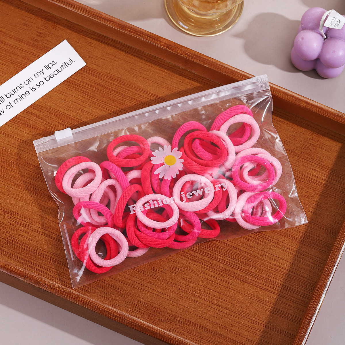 Pink color 50 pieces, about 3cm