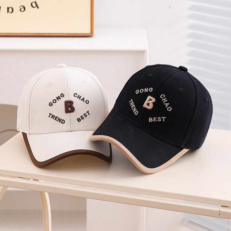 Gorra de béisbol para niños Primavera y otoño 2025 nuevo sombrero de todo fósforo para niños letras bordadas de algodón puro calle sombrero de todo fósforo hombre