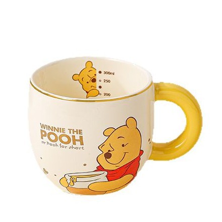 Taza de cerámica de lujo ligero con diseño de Winnie the Pooh, modelo nuevo 2025 para uso doméstico, taza de leche de alto valor estético para parejas. image 6