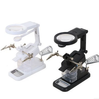 Новый Настольный Электрический Утюг Luo рабочий настольный увеличительное стекло с дополнительным ящиком с зажимом USB-интерфейс 7026