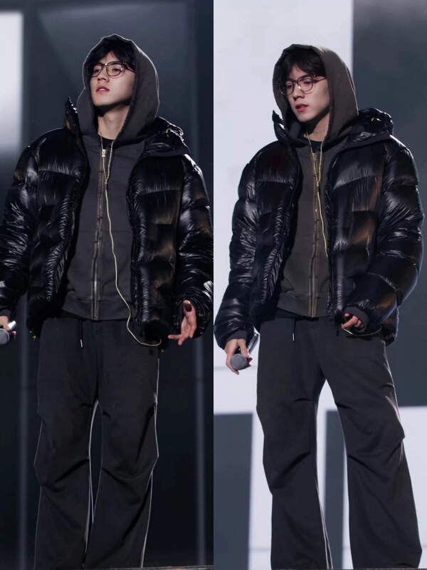 男女同款白鸭绒超轻雪山羽绒服面包款加厚户外运动外套2025款潮品|undefined