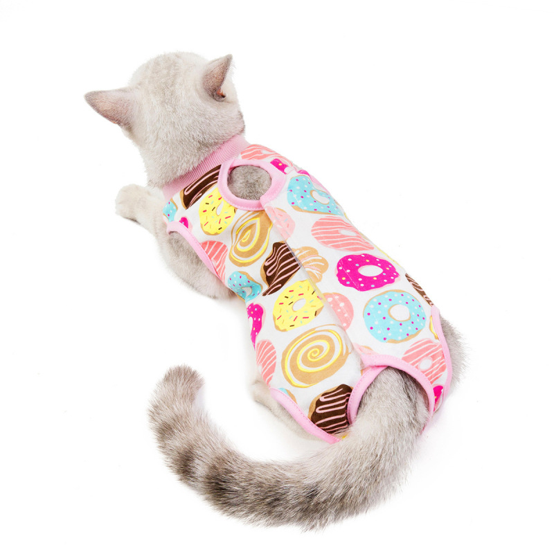 猫咪绝育服猫咪产后衣服春夏季猫咪手术服防舔断奶服四腿居家服|undefined