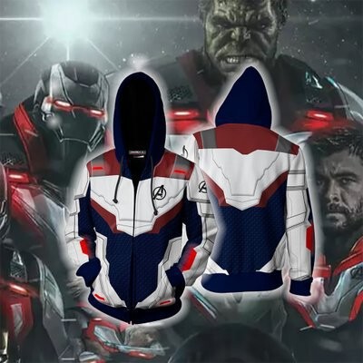 2025 Autumn and Winter New Style Zipper Classic Marvel Series Printed Cos Men's Drawstring Zipper Sweatshirt 2025 Autumn and Winter New Style Zipper Classic Marvel Series Printed Cos Men's Drawstring Zipper Sweatshirt
