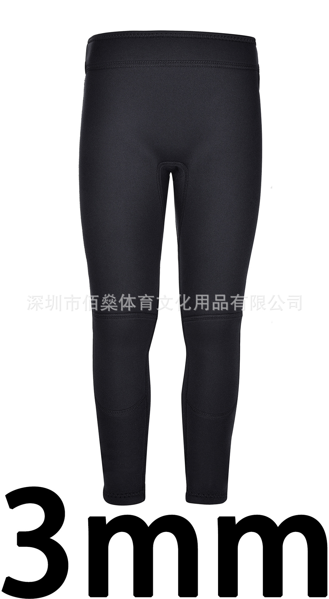 pantalón negro de 3 mm