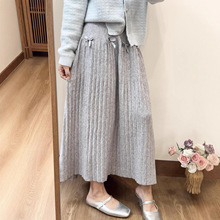 2025秋冬新款韩版ins休闲百搭显瘦高腰中长款针织大摆半身裙子女