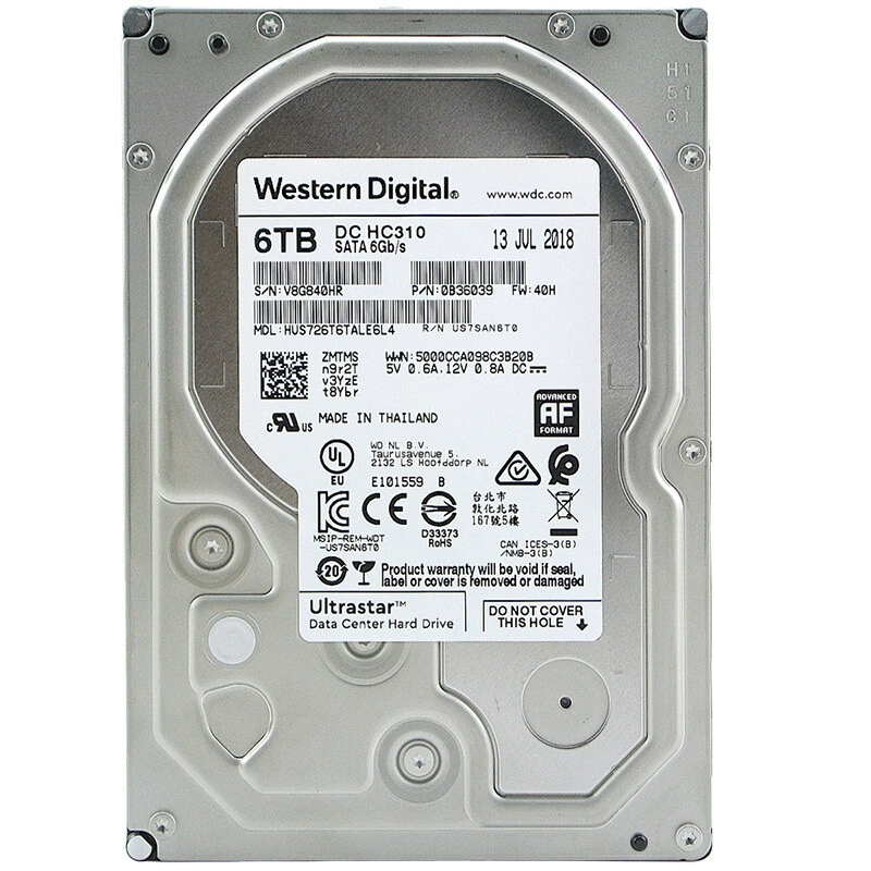 HC320 HUS726T6TALE6L4 серверный корпоративный жесткий диск 6Т/8Т западное число механический жесткий диск 8ТБ