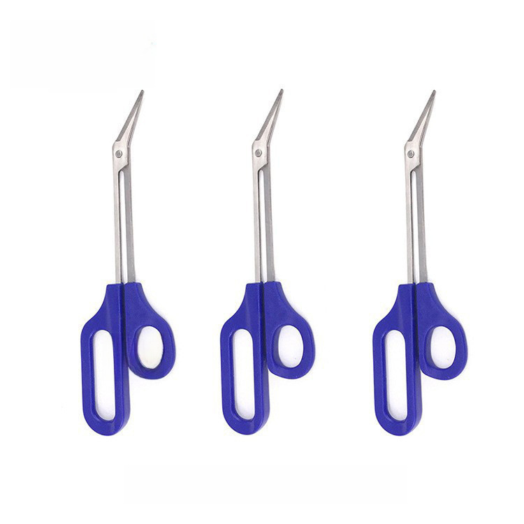 Large foot skin scissors stainless steel long mouth bent mouth scissors bandage gauze scissors beauty scissors crane mouth scissors