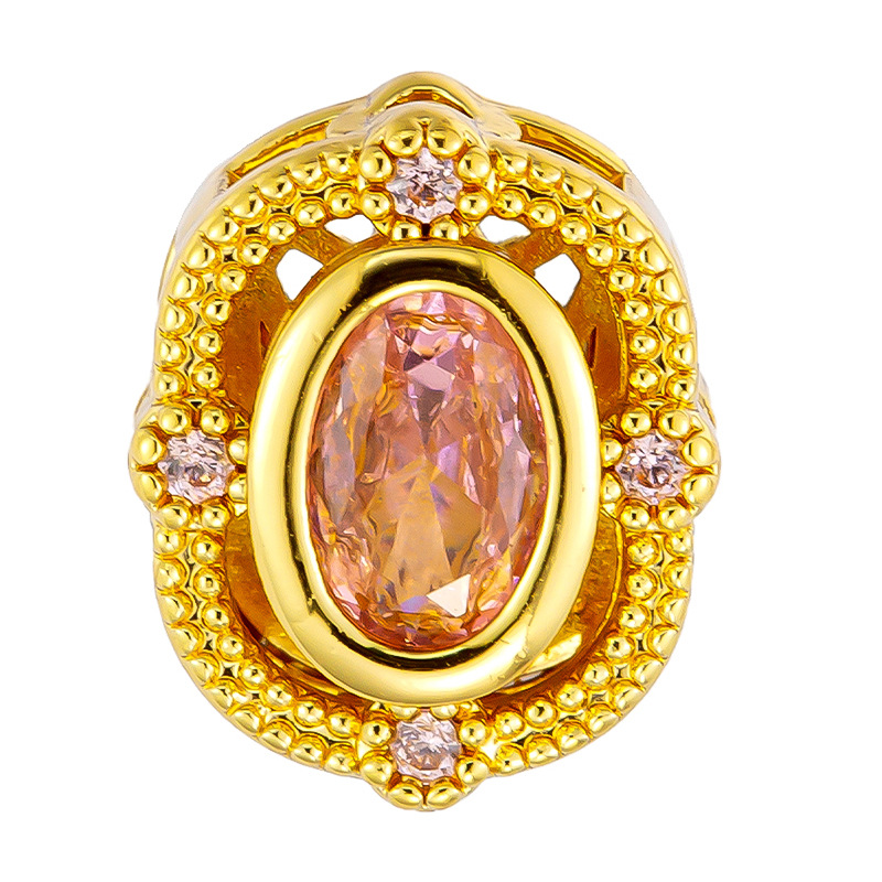 Colgante de cobre micro incrustado Gufasha oro goteo de aceite perlas de transferencia DiDi con perlas de acessorios de perlas huecas fábrica de perlas al por mayor