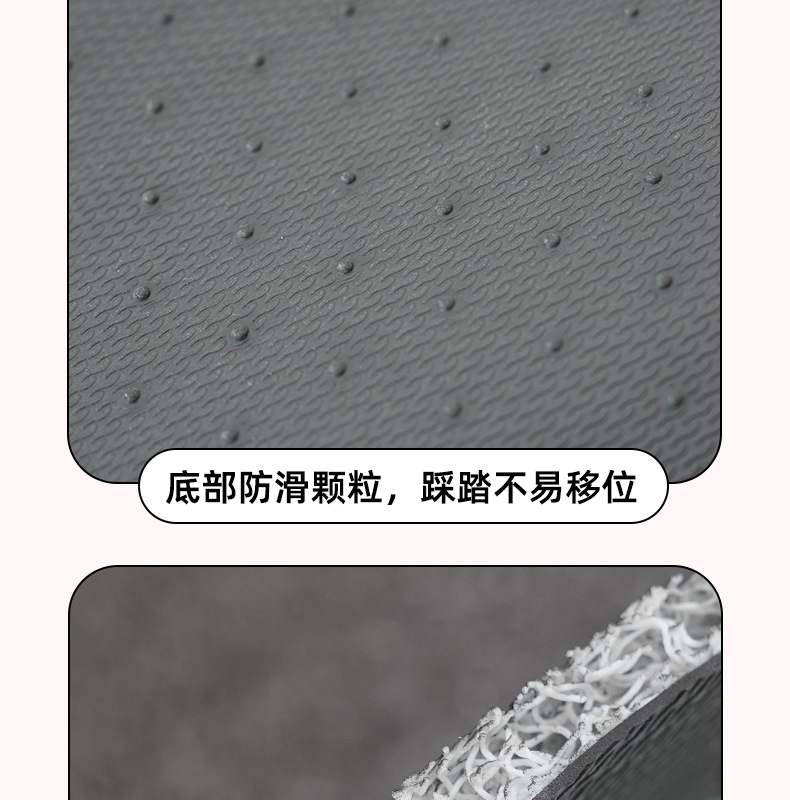 Camellia car foot mat silk ring simple printing car stain-resistant foot mat single piece thickened non-slip car foot mat