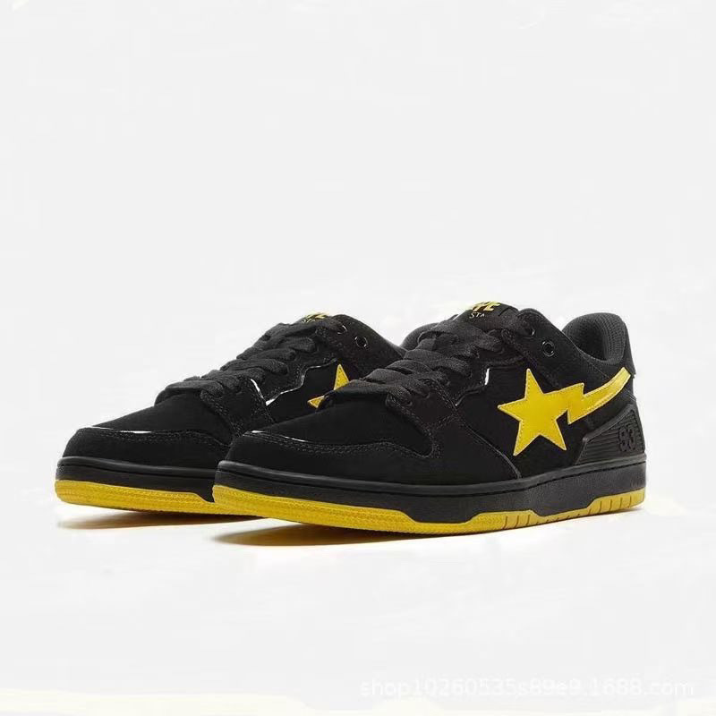 BAPESTA SK8 COURT DUNK シューズ バイブ メテオ ファン ブラック グリーン ロートップ カジュアル スニーカー 紳士靴|undefined