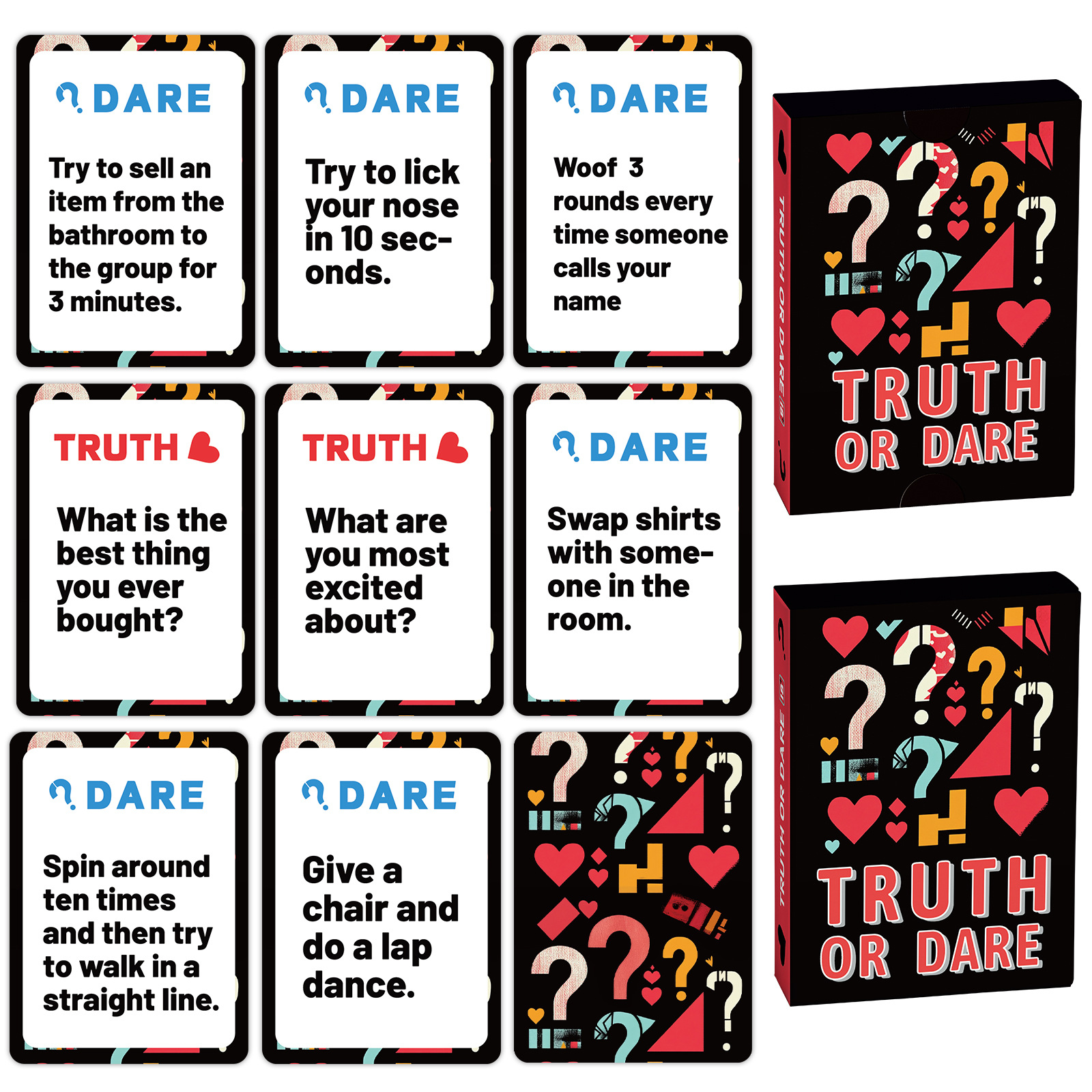 Cross-Border New 50 Sheets Drinking Table Game Truth Or Dare Party Atmosphere Enhancing Adult Toy Cards_voghion.com