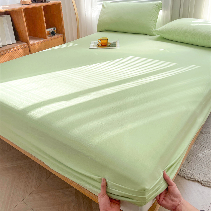 2024 nueva clase A de algodón teñido en hilo de algodón lavado funda de almohada para estudiantes