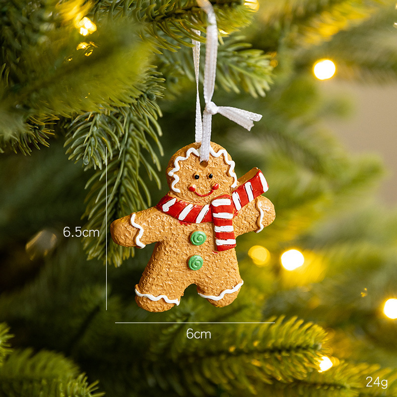 ホット販売クリスマスジンジャーブレッドマンペンダントかわいいジンジャーブレッドガールボーイジンジャーブレッドハウスクリスマスツリーデコレーションペンダント|undefined
