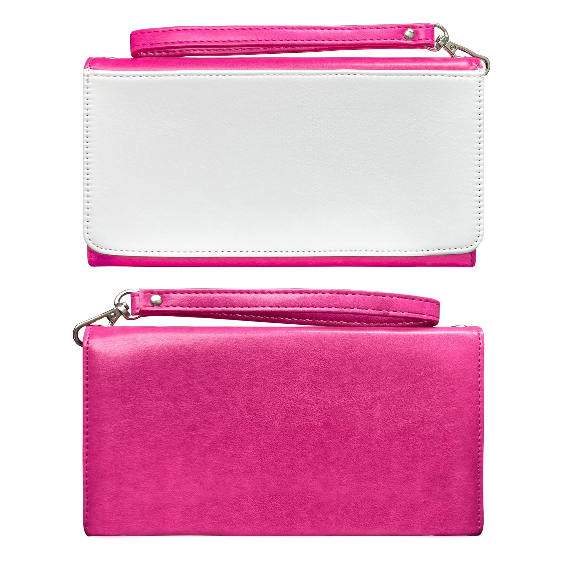 Suministro directo de fábrica de transferencia de calor sublimación en blanco billetera de mujer bolso de mano paquete colgante transferencia de calor material en blanco