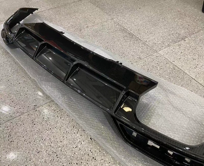 section exhaust RS4 rear lip tail — Spoiler - set-20-24-a4-elegant-carbon-back-lip