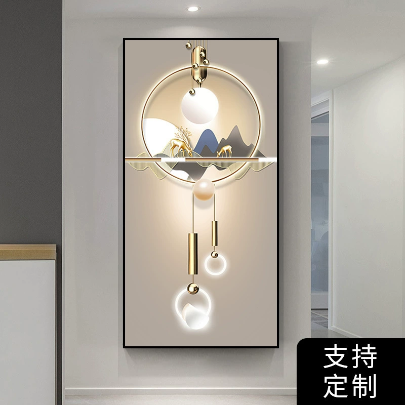 Self-adhesive modern three dimensional stickers on wall, light luxury style, 3D