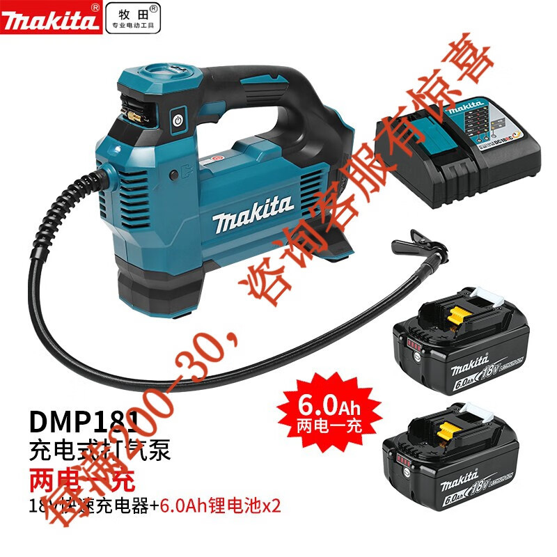 18V carga de litio bombeador eléctrico inalámbrico bombeador de neumáticos pequeños DMP181