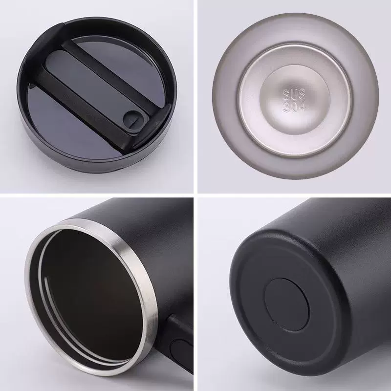 Handle, double-layer capacious glass stainless steel, tea cup, wineglass, (Cross-border trading), 30 oz, American style