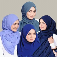 国境を越えた真珠のシフォンのマフラーの女性の純色の泡のタオルの百合のカバンのマレーシアのシルクのタオルのメーカーは卸売りします。
