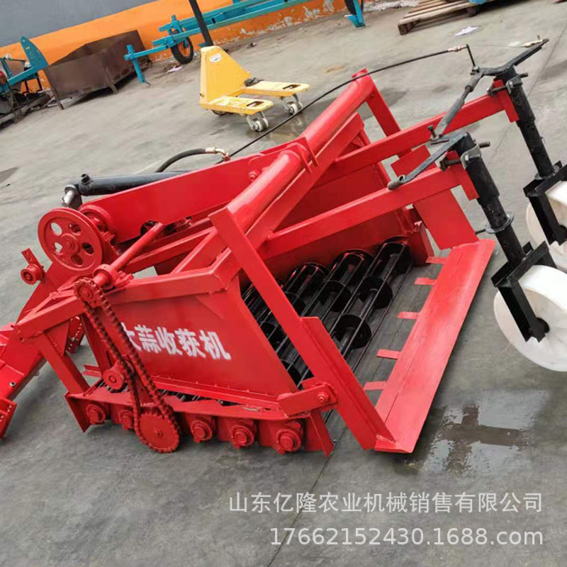 菏泽柴油鲜蒜出土机 家用大蒜收割机 手扶车带起蒜机