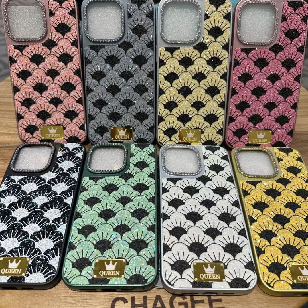 Suitable for Apple Iphone15 Star Diamond Trendy Mobile Phone Case 13Promax Luxury Stone 14Plus Classy Cross-Border 12