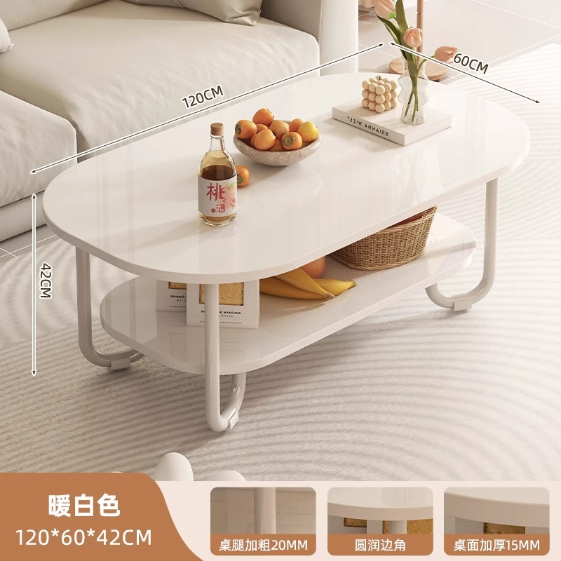 Mesa de té pequeña sala de estar casera sofá de aire crema mesa pequeña simple moderna creativa nueva mesa de té simple