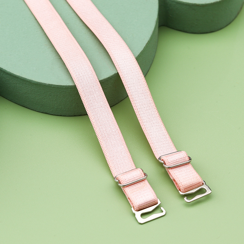 Correa de hombro de tela de acero inoxidable accesorios de correa de ropa interior de banda ancha de mujer antideslizante fuera del cuello sexy sujetador correa de hombro