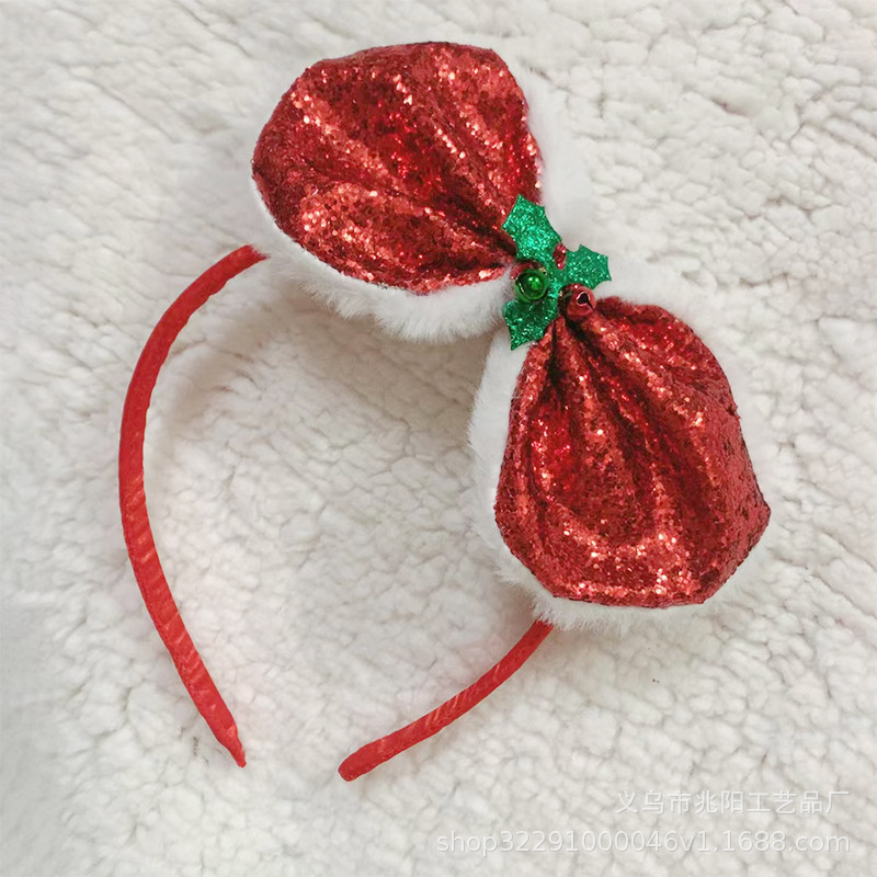 Celebridad en línea Navidad arco diadema hembra lindo diadema fiesta divertido bar atmósfera grupo accesorios para el cabello Nuevo