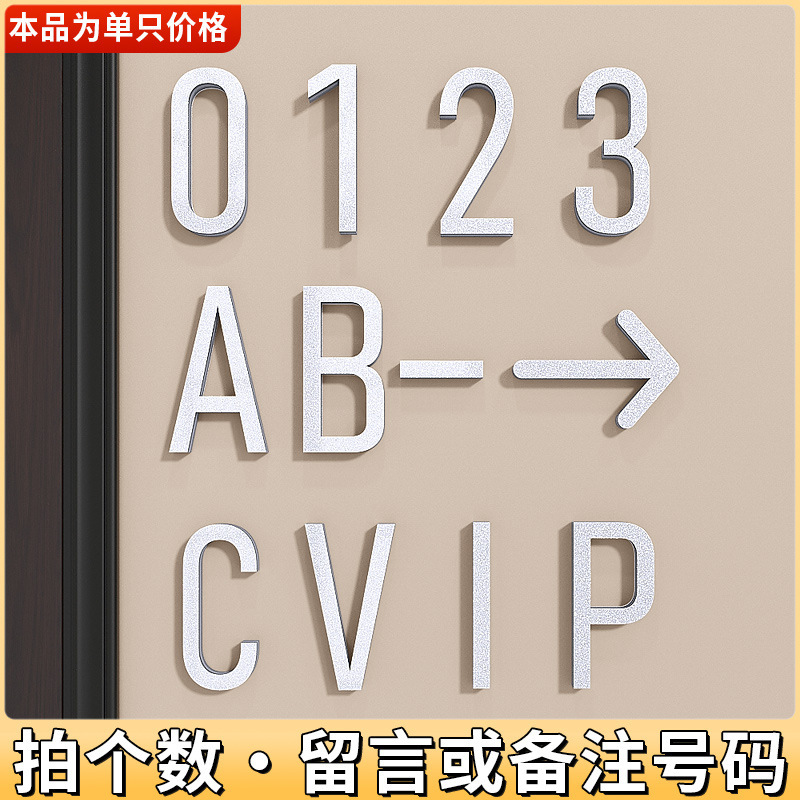 アクリルデジタルステッカー 3D 立体ドア番号プレートホテルレストランルーム玄関ドア矢印表示標識|undefined