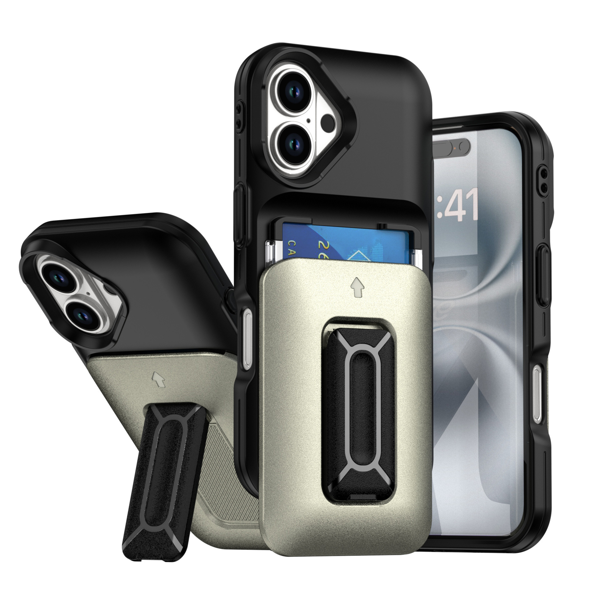 Foreign Trade Suitable Pro Max Case, IPhone 16 Card Holder, 17 AIR Phone Protective Case_voghion.com