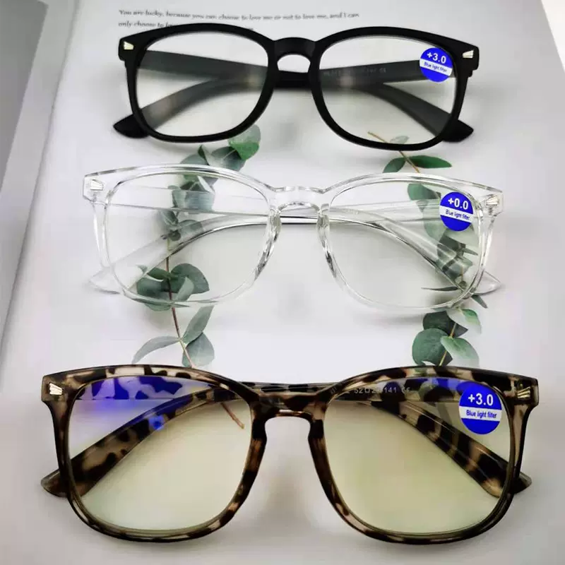简约老花镜批发全框男女老人眼镜跑江湖地摊高清时尚防蓝光老花镜