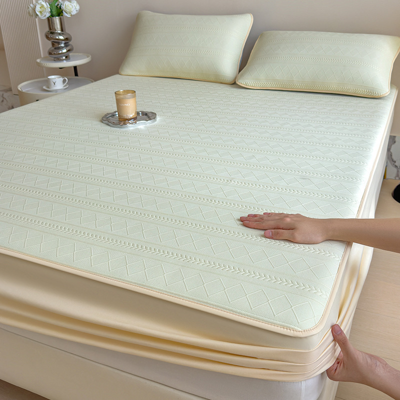 Cama de clase A para madres y bebés cubierta de cama de algodón de una sola pieza cubierta de cama antideslizante a prueba de polvo cubierta protectora de colchón Simmons dormitorio