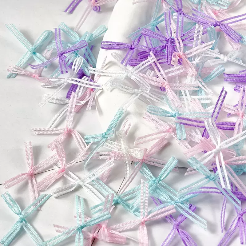 0.3cm现货条纹蕾丝蝴蝶结内裤袜子饰品服装辅料手工diy材料配饰