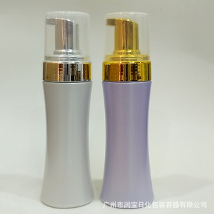 Rb100Ml42 Pet Waist-Shaped Hand Sanitizer Foam Bottle Cleansing Mousse Cosmetic Dispensing Bottle Pump Head