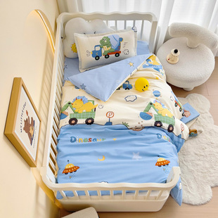 Class a Pure Cotton Ab Version Kindergarten Three-Piece Baby Nap Quilt Six-Piece Kidsren's Quilt Cover Multi-Piece Set