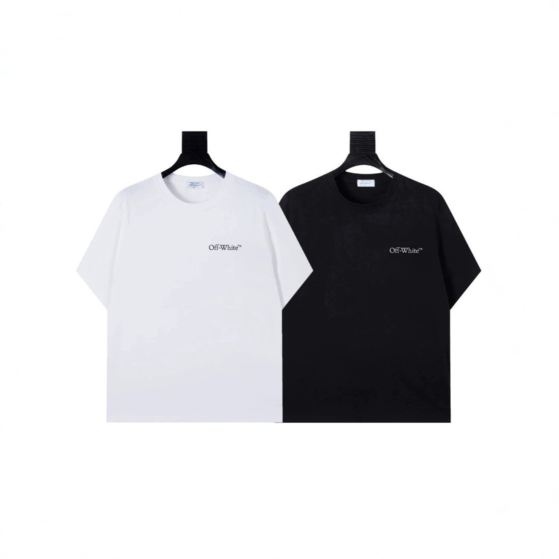 Off White Splatter-Worn Distressed Arrow Short-Sleeve Ow Patchwork Gradient Off Letter Double-Printed Front and Back T-Shirt Off White Splatter-Worn Distressed Arrow Short-Sleeve Ow Patchwork Gradient Off Letter Double-Printed Front and Back T-Shirt