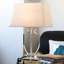 北欧现代高档客厅简约水晶台灯创意简约床头灯卧室酒店装饰灯批发