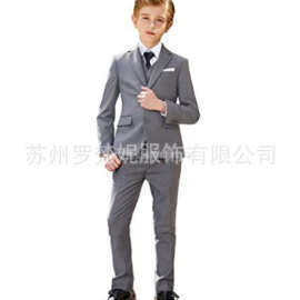 亚马逊速卖通新款套装男孩套装时尚休闲男孩礼服儿童套装派对