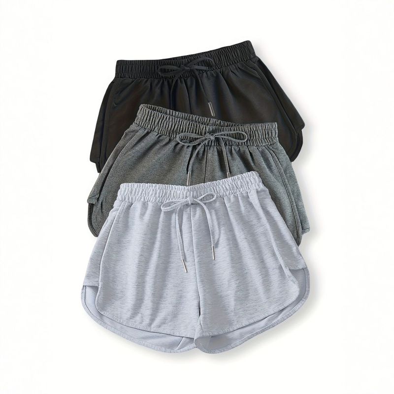 Sports Shorts Women's Summer Thin Outerwear Triple Pants 2025 High Waist Loose Slimming Wide Leg Casual Pants Sports Shorts Women's Summer Thin Outerwear Triple Pants 2025 High Waist Loose Slimming Wide Leg Casual Pants