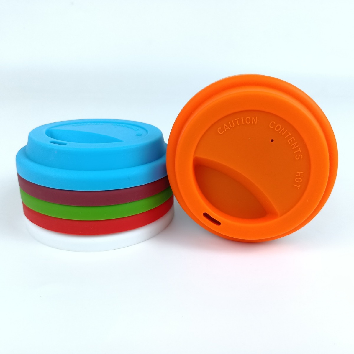 实业源头厂家直供硅胶盖防尘密封硅胶杯盖9公分薄款陶瓷杯盖玻璃