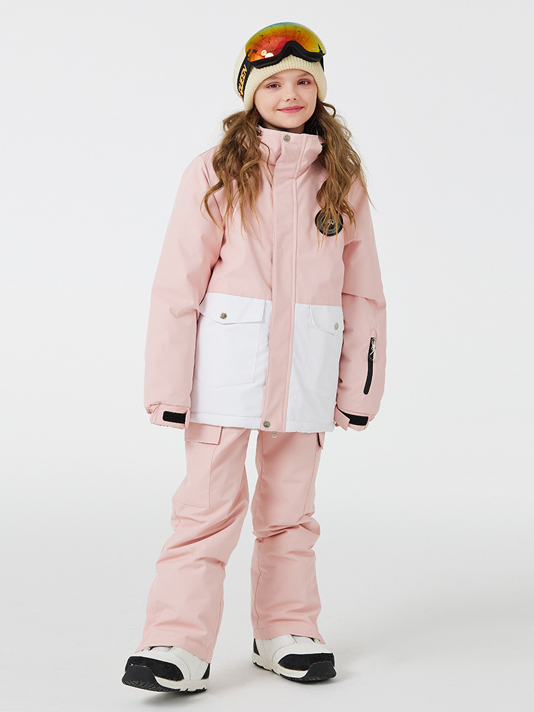Traje de esquí para niños, impermeable y térmico, para niña o niño