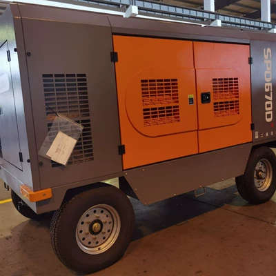 SPD four-wheel trailer diesel: Hava kompressorları