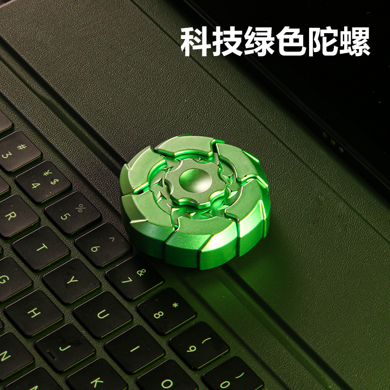 新型六一ABS材質指ジャイロ爆甲磁気吸引趣味解凍アイデア潮游指先ジャイロ黒科|undefined