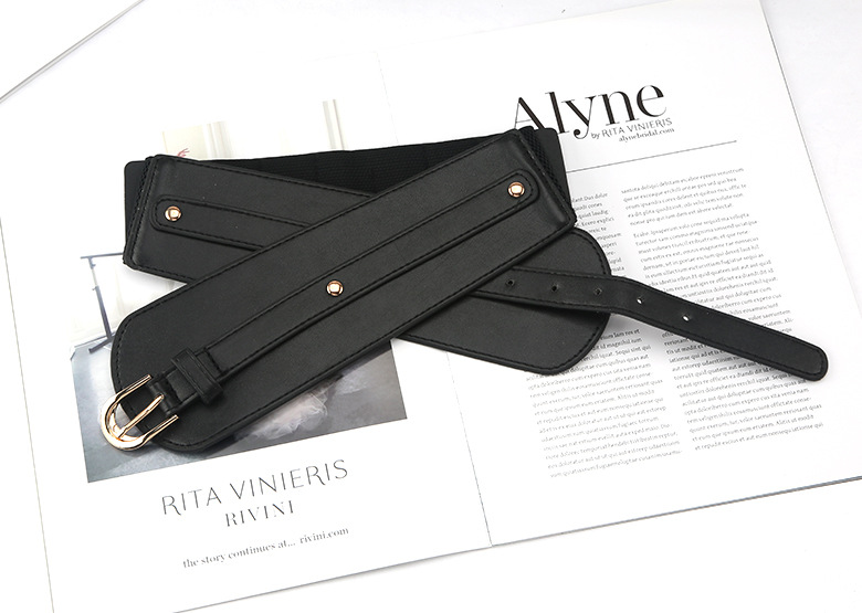 Daily Occasion Elegant Solid Color Pu Leather Women's Leather Belts 1 Piece