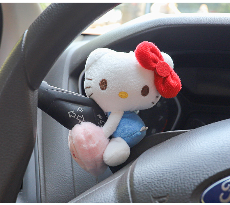 Car Wiper Turn Signal Gear Decoration Screen Doll Ornaments Cute Plush Toy Car Interior Accessories for Girls