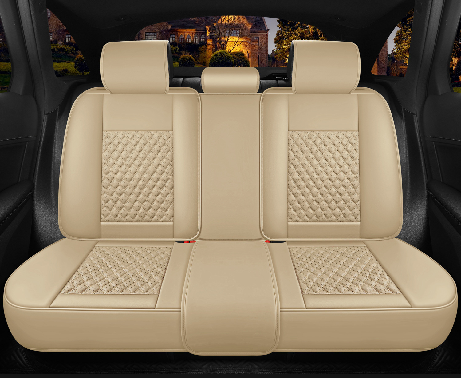 New Foreign Trade Car Seat Cushions, Full Leather, Full Coverage, Universal for All Seasons, Five-Seater Car Seat Cushions, Factory Wholesale