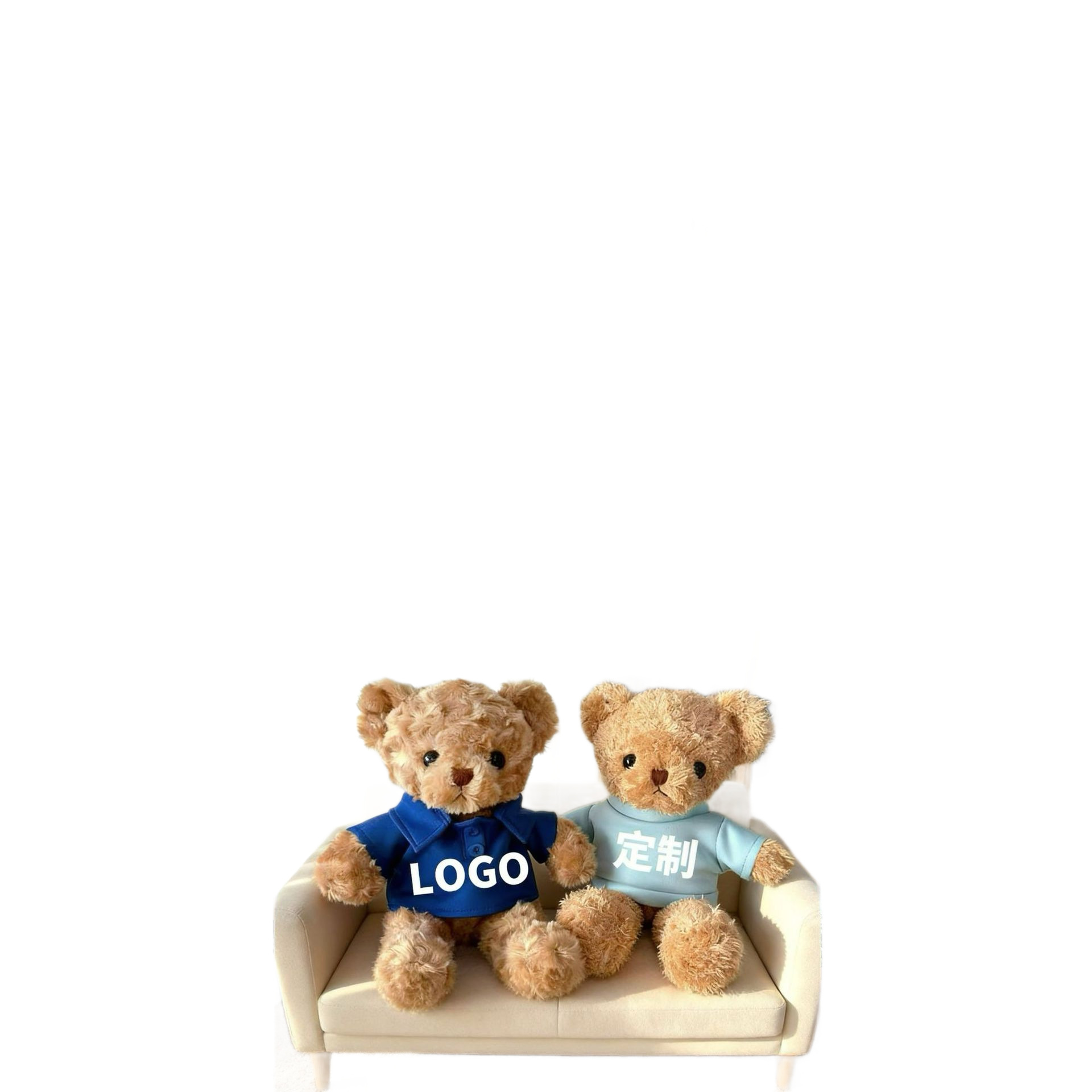 Camiseta de sangre de la escuela de muñecas de la compañía regalos juguetes de peluche ropa Teddy Bear muñeca LOGO personalizado