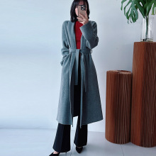 意大利MAX羊绒羊毛手工大衣高级感双面毛呢外套女高级感慵懒风